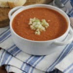 Gaspacho ou sopa fria de legumes