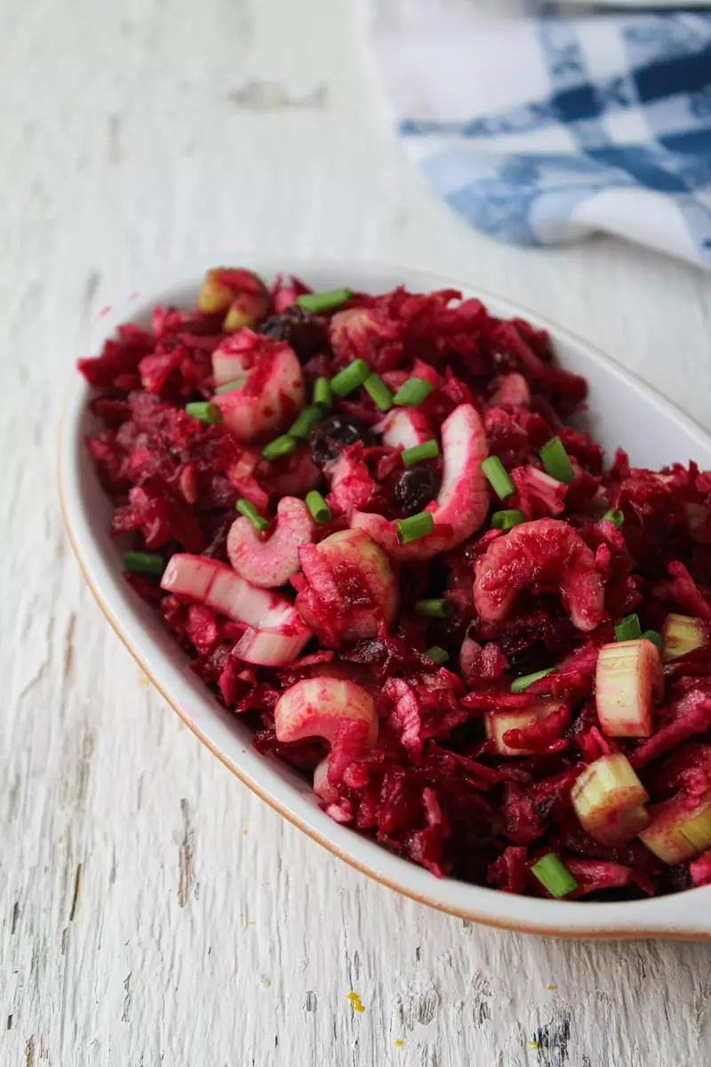 Sem Avental: Salada de beterraba com perú